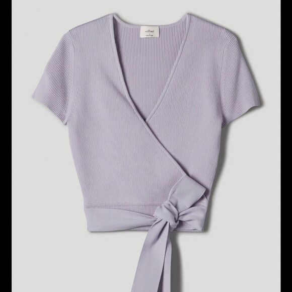 Aritzia Tops - Like New Aritzia Wilfred All Tied Up Sweater in lilac size L